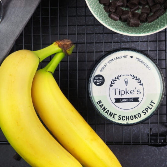 Bananen-Schoko-Split Eis