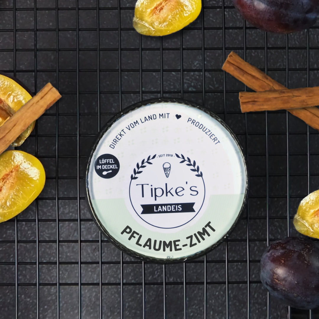 Pflaume-Zimt Eis - enthält Alkohol